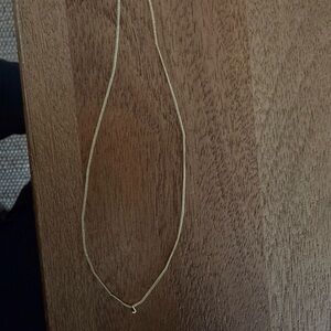 Gorjana Gold mini alphabet Necklace